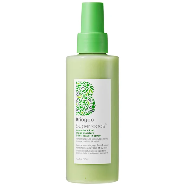 cult Briogeo Superfoods Avocado and Kiwi Mega Moisture 3-In-1 Leave-In Spray 170ml