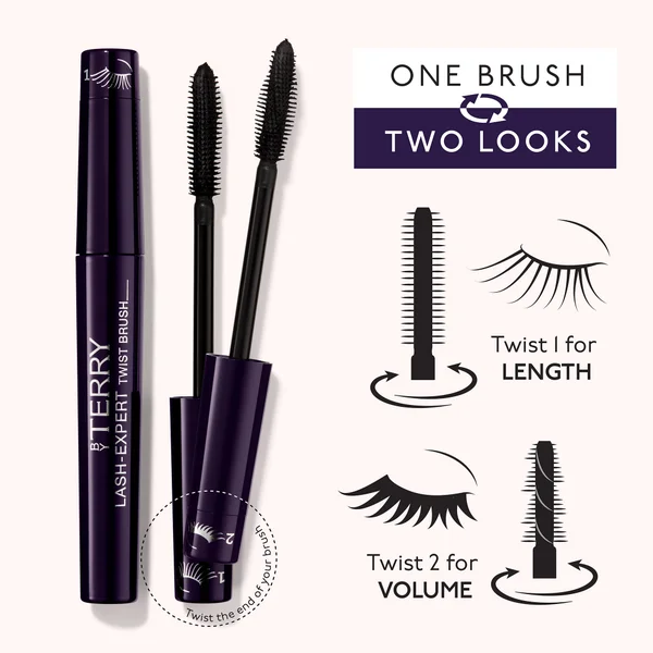 Cult By Terry Lash-Expert Twist Brush Mascara - Black