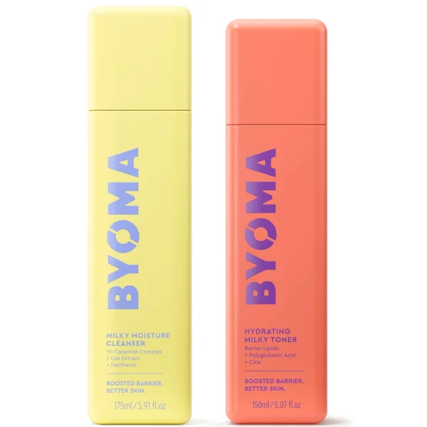 cult BYOMA Milky Moisture Cleanser 175ml and Hydrating Toner 150ml Bundle
