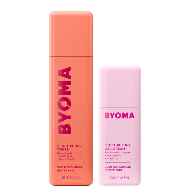 cult BYOMA Moisturising Gel Cream 50ml and Brightening Toner 150ml Bundle