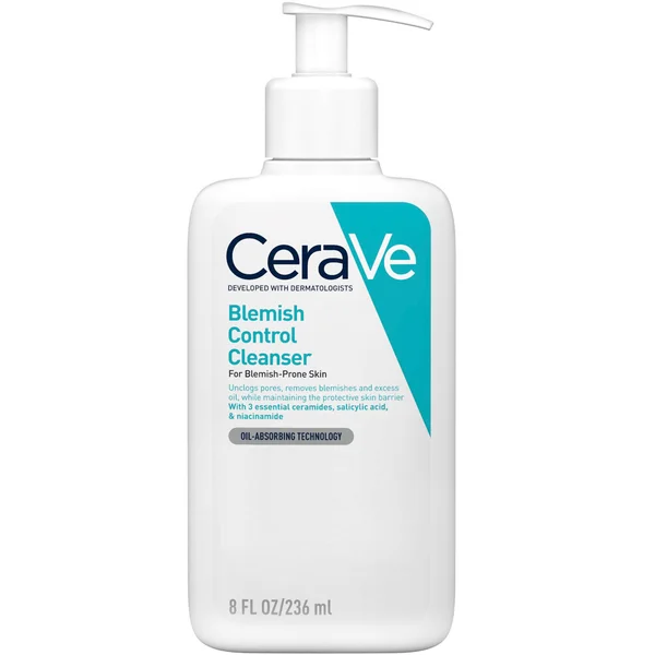 cult CeraVe Blemish Control Face Cleanser with 2% Salicylic Acid & Niacinamide for Blemish-Prone Skin 236ml
