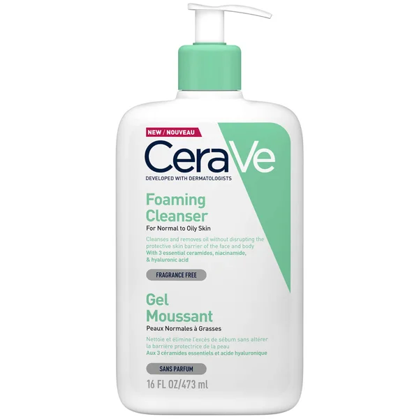cult CeraVe Foaming Cleanser with Niacinamide for Normal to Oily Skin 473ml