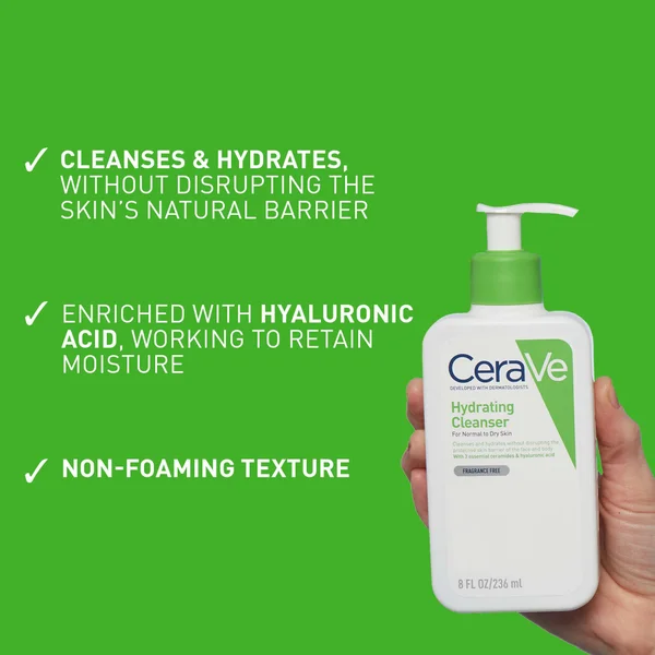 Cult CeraVe Hydrating Cleanser With Hyaluronic Acid For Normal To Dry Skin 236ml