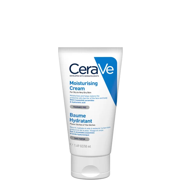 cult CeraVe Moisturising Cream Tube with Ceramides for Dry to Very Dry Skin 50ml