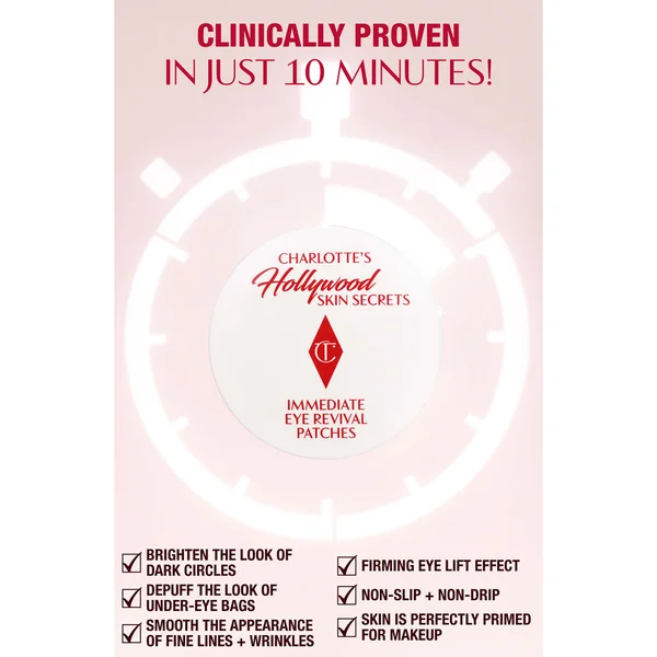 Cult Charlotte Tilbury Charlotte's Hollywood Skin Secrets Immediate Eye Revival Patches (30 Pairs)