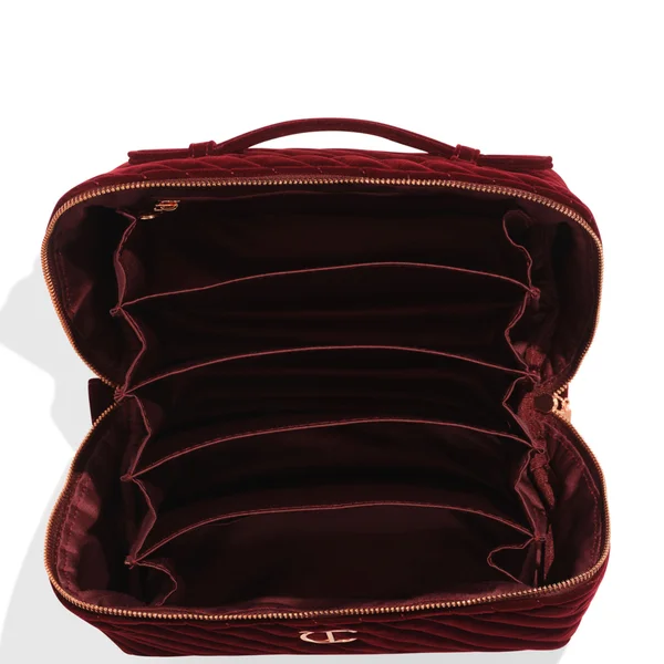 Cult Charlotte Tilbury Organizer Velvet Makeup Bag - Large