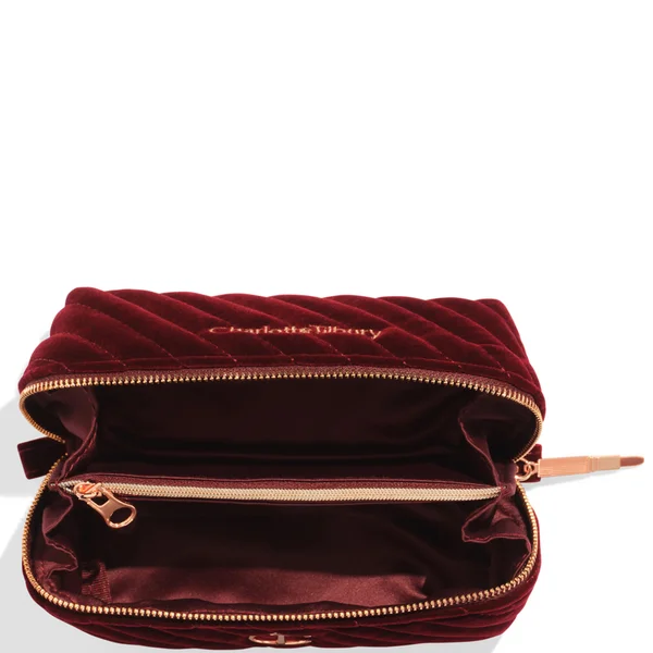 Cult Charlotte Tilbury Organizer Velvet Makeup Bag - Small