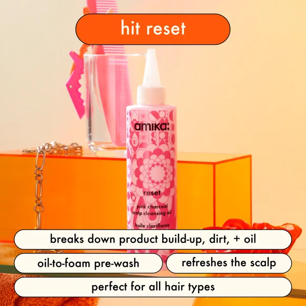 Cult Amika Reset Pink Charcoal Scalp Cleansing Oil
