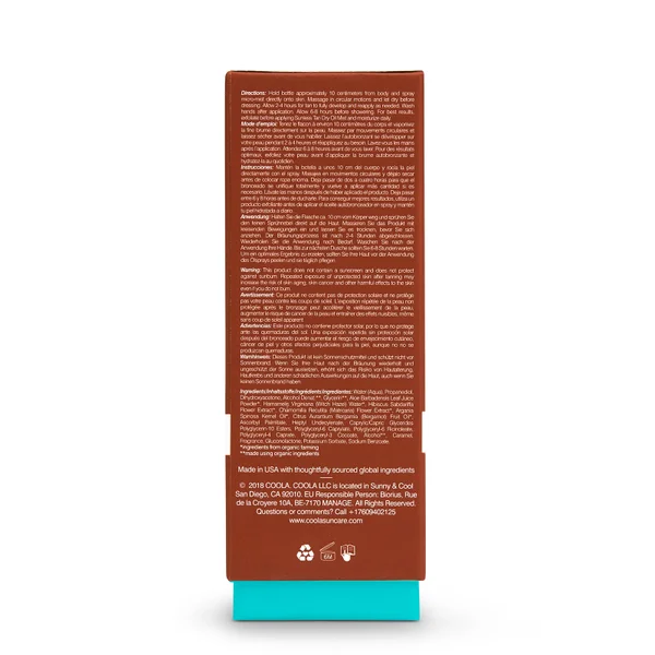 Cult COOLA Sunless Tan Dry Oil Mist 100ml