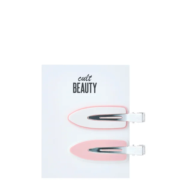 cult Cult Beauty Hair Clips - Pink/White (Pack of 2)