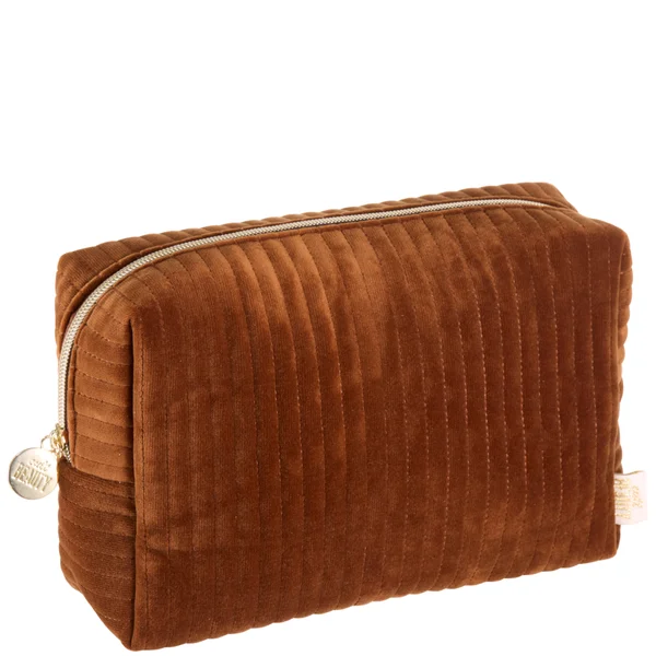 cult Cult Beauty Large Luxury Velvet Quilted Bag