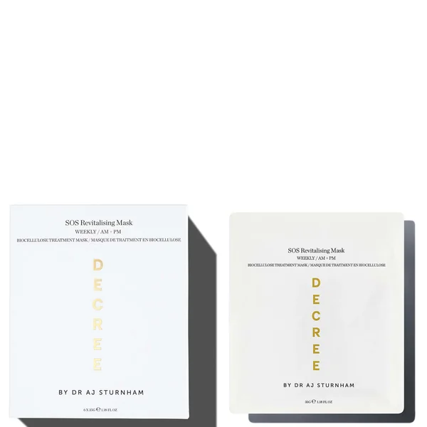 cult Decree SOS Revitalising Mask 6 x masks