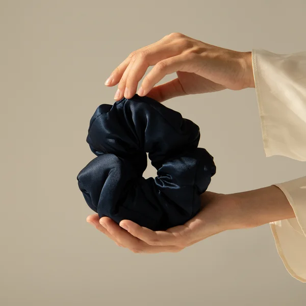 Cult Drowsy Midnight Blue Pillow Scrunchie
