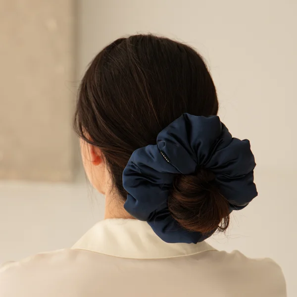Cult Drowsy Midnight Blue Pillow Scrunchie