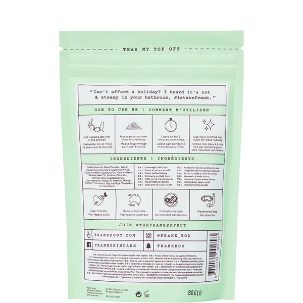 Cult Frank Body Coconut Coffee Scrub 100g