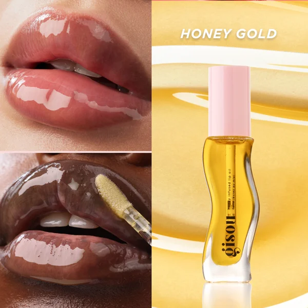 Cult Gisou Honey Infused Lip Oil 8ml - Honey Gold