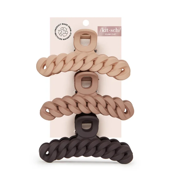 cult Kitsch Eco-friendly Chain Claw Clip - Neutrals