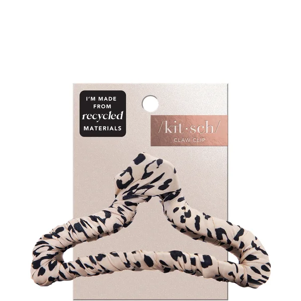 Cult Kitsch Satin Wrapped Claw Clip - Leopard
