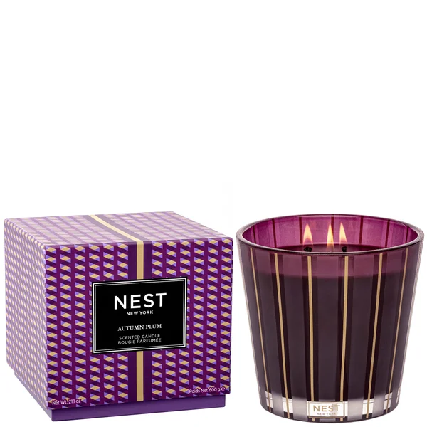 cult NEST New York Autumn Plum  3 Wick Candle 600g