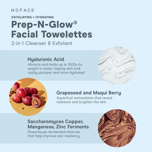 Cult NuFACE Prep-N-Glow Facial Towelette (20 Pack)