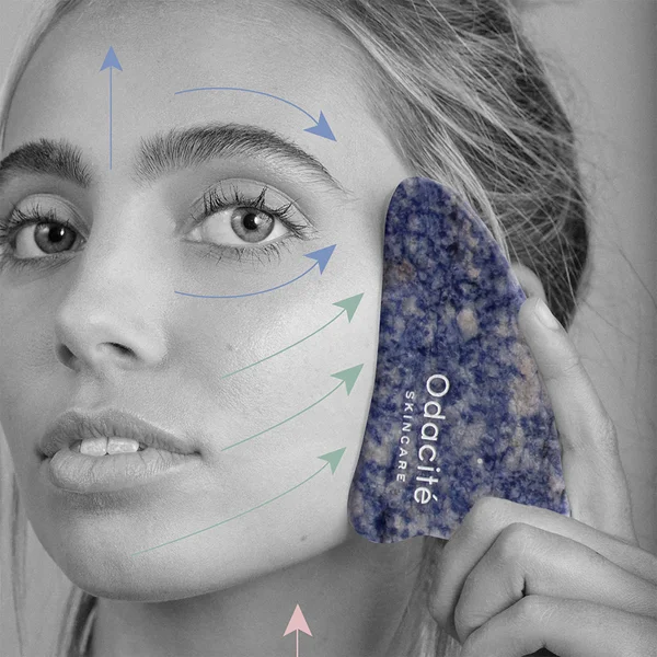 Cult Odacité Crystal Contour Gua Sha - Blue Sodalite