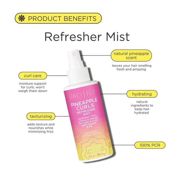 Cult Pacifica Pineapple Curls Refresher Mist 118ml