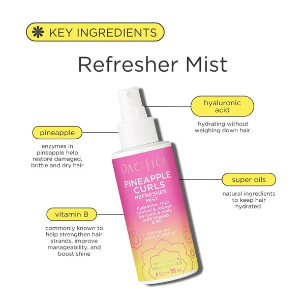 Cult Pacifica Pineapple Curls Refresher Mist 118ml