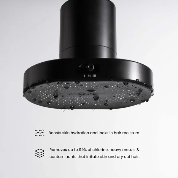 Cult Qure Skincare Shower Filter Black