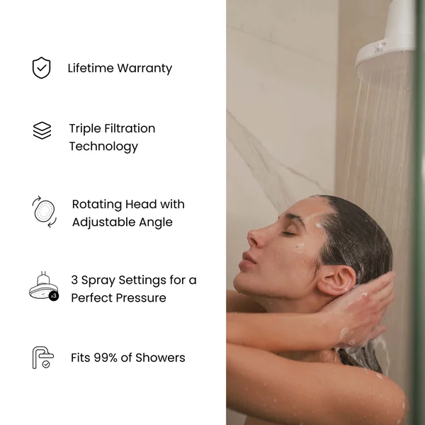 Cult Qure Skincare Shower Filter Black