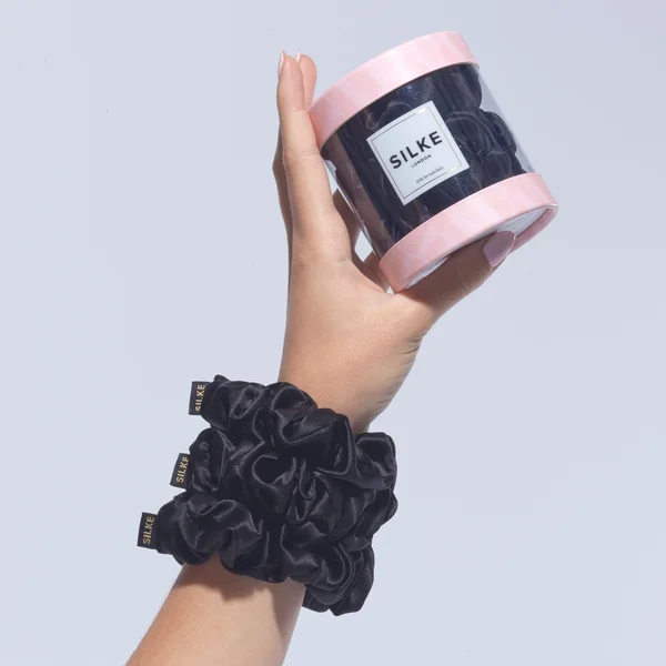 Cult SILKE London Hair Scrunchies - Black