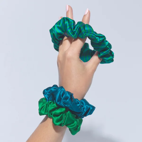 Cult SILKE London Hair Scrunchies - Isla Pack