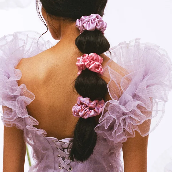 Cult Slip Pure Silk Large Scrunchies - Belleflower