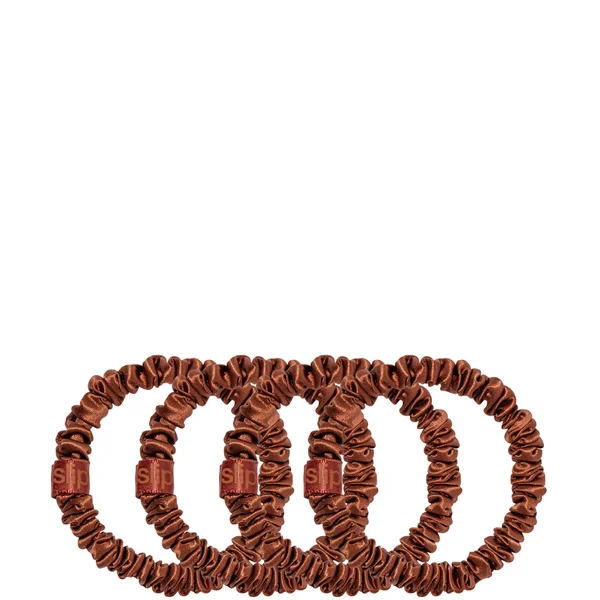 Cult Slip Pure Silk Skinny Scrunchies - Auburn