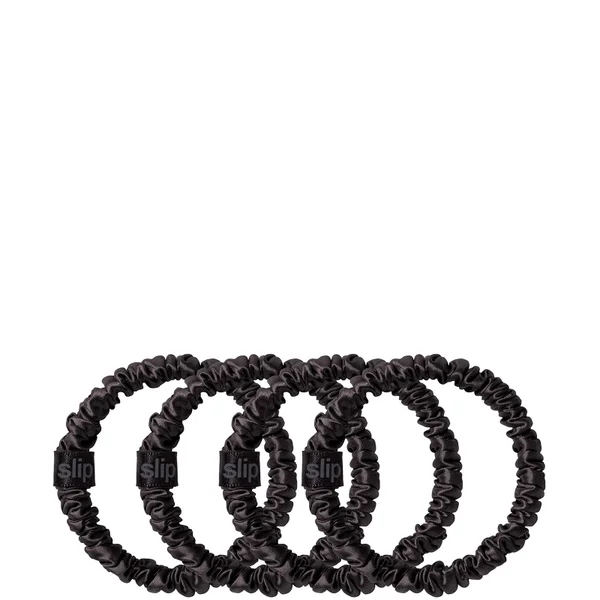 Cult Slip Pure Silk Skinny Scrunchies - Black