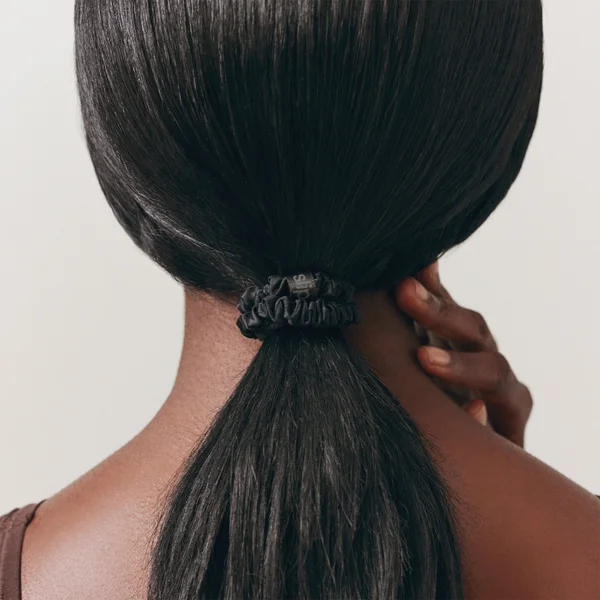 Cult Slip Pure Silk Skinny Scrunchies - Black