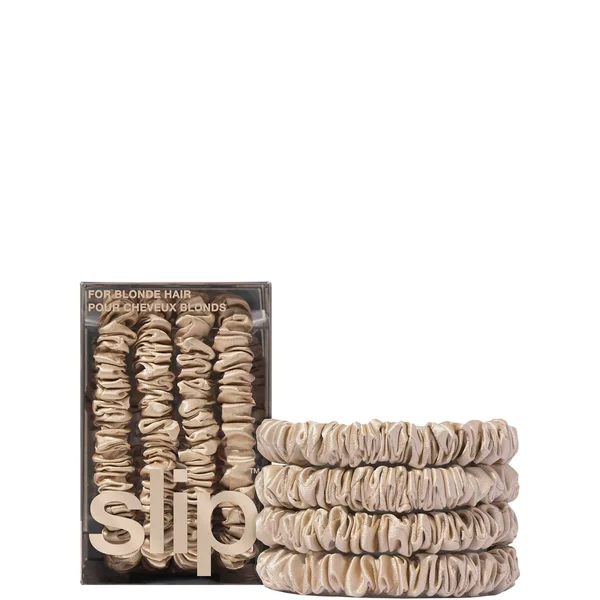 cult Slip Pure Silk Skinny Scrunchies - Blonde