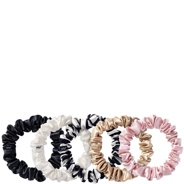 cult Slip Silk Midi Scrunchies - Multi (Pack of 5)
