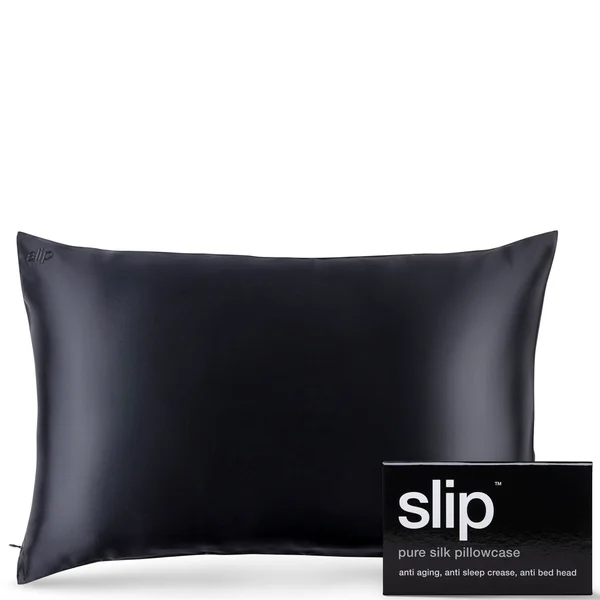 cult Slip Silk Pillowcase - Queen - Black