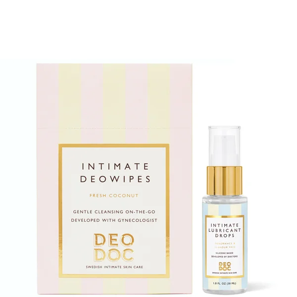 cult DeoDoc Lubricant drops + DeoDoc intimate wipes - Fresh Coconut