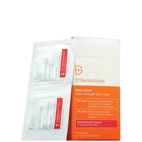 Cult Dr Dennis Gross DRx SpectraLite FaceWare Pro And Alpha Beta Extra Strength Daily Peel (Pack Of 30)