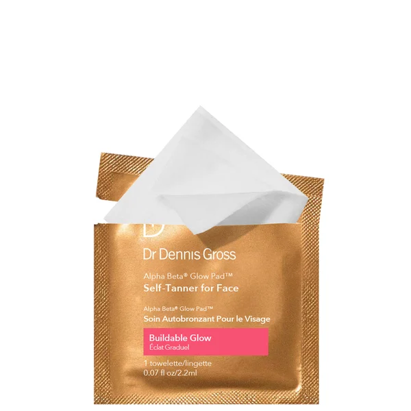 cult Dr Dennis Gross Skincare Alpha Beta Glow Pad Self-Tanner for Face 2.2ml