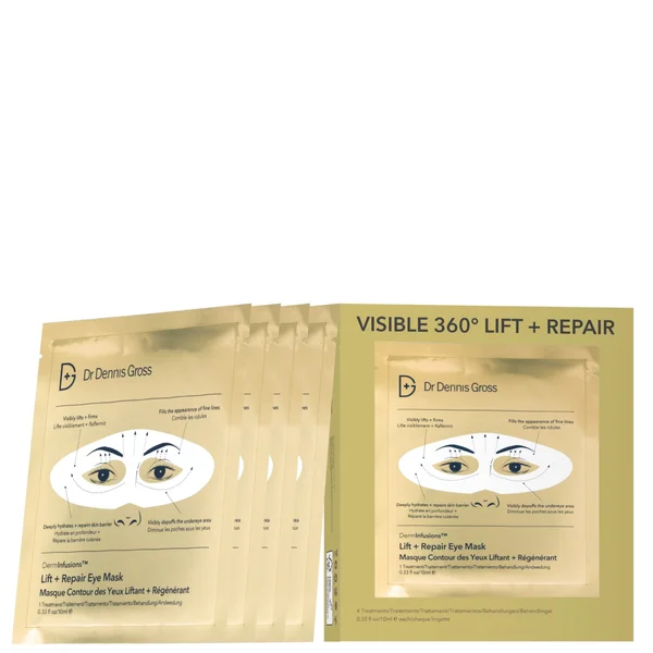 Cult Dr Dennis Gross Skincare DermInfusions Lift + Repair Eye Mask 4-App 10ml
