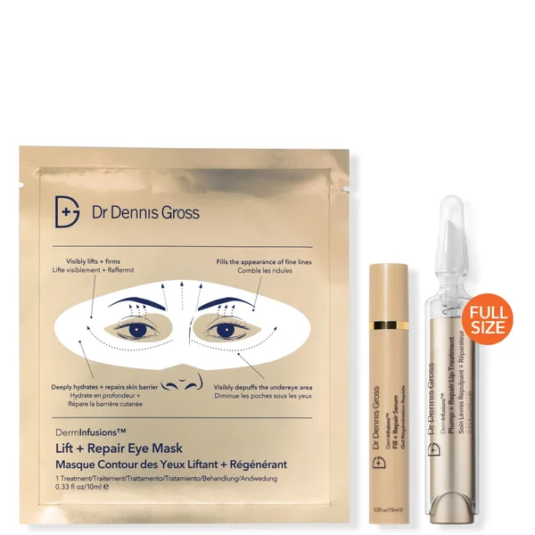 Cult Dr Dennis Gross Skincare DermInfusions Plump Fill And Repair Kit