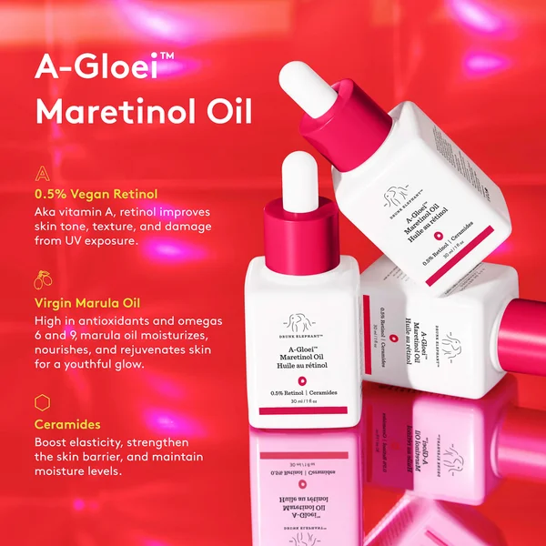 Cult Drunk Elephant A-Gloei™ Maretinol Retinol Oil Travel Size 15ml