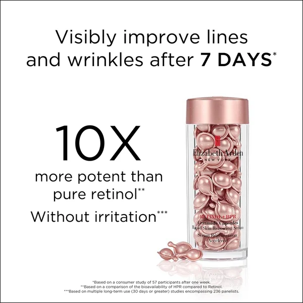 Cult Elizabeth Arden Retinol + HPR Ceramide Capsules Rapid Skin Renewing Serum 90 Capsules