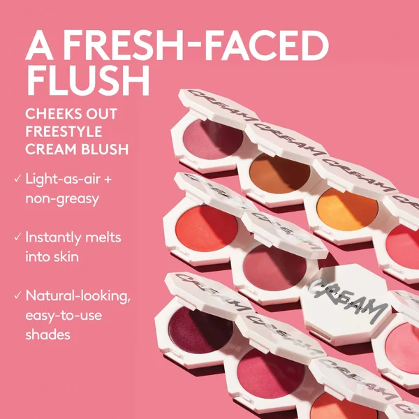Cult Fenty Beauty Cheeks Out Freestyle Cream Blush 3g (Various Shades)