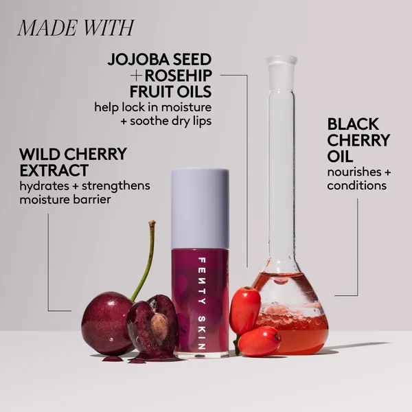 Cult Fenty Skin Fenty Treatz Hydrating + Strengthening Lip Oil - 5.6ml (Various Shades)