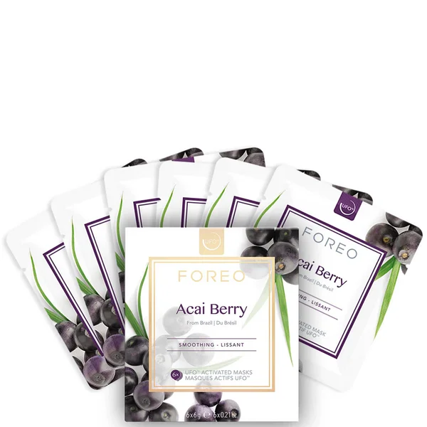 cult FOREO Acai Berry UFO/UFO Mini Firming Face Mask for Ageing Skin (6 Pack)