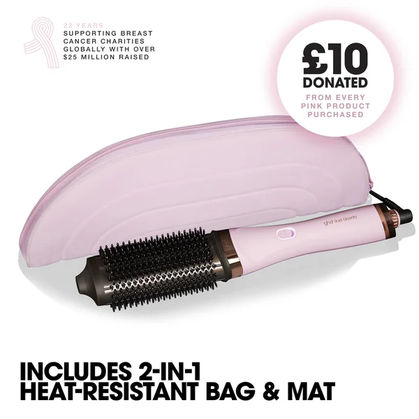 Cult Ghd Duet Blowdry - Charity Limited Edition Hair Dryer Brush In Pink Sorbet