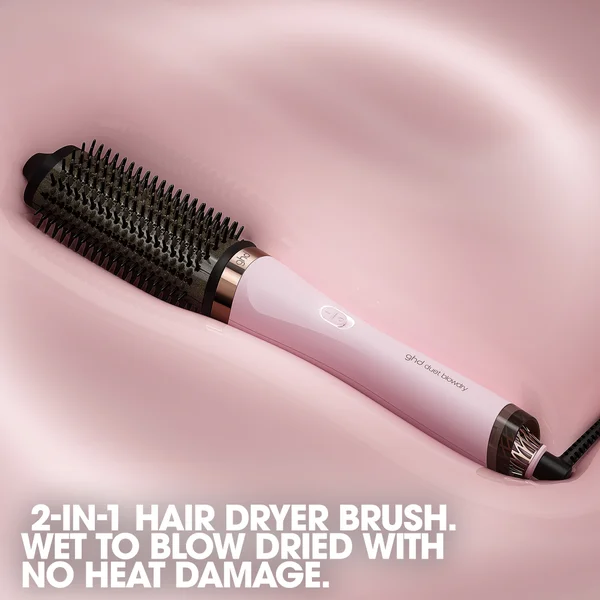 Cult Ghd Duet Blowdry - Charity Limited Edition Hair Dryer Brush In Pink Sorbet